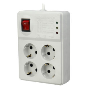 محافظ ۴ خانه ارت دار آنالوگ با کابل ۵ متر