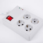 محافظ برق 4 خانه ارتدار با کابل پارت الکتریک(5 عددی)