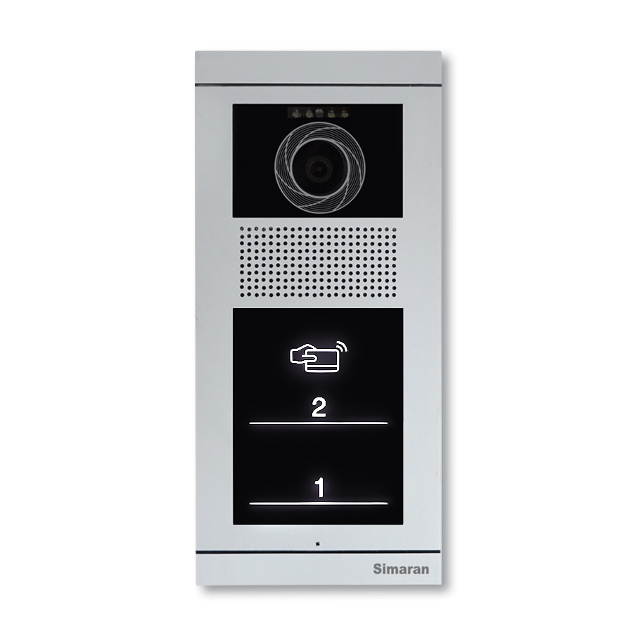 پنل-تصویری-دو-واحدی-Touch-key-کارتخوان-سیماران-مدل-فرداد پنل آیفون تصویری لمسی 2 واحدی فرداد سیماران VFBT2 - Image 1