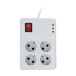 محافظ برق ۴ خانه ارت دار آنالوگ سرامیک فرحان الکتریک(5 عددی)